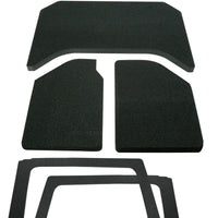 DEI 11-18 Jeep Wrangler JK 4-Door Boom Mat Complete Headliner Kit - 6 Piece - Black