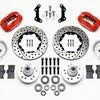 Wilwood Forged Dynalite Front Kit 11.00in Drilled Red 70-72 CDP B & E Body-Disc