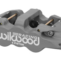 Wilwood Caliper-Aero6-R/H - Black Anodize (.80 Thk Pad) 1.75/1.38/1.38in Pistons .810in Disc