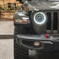 Oracle Oculus Bi-LED Projector Headlights for Jeep JL/Gladiator JT - Matte Blk - 5500K SEE WARRANTY