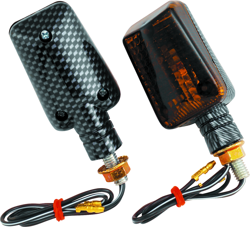 BikeMaster Universal Ministalk Marker Light - Carbon/Smoke