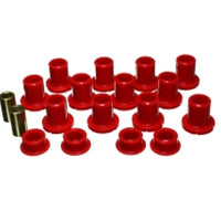 Energy Suspension Polaris RZR XP 1000 Front Control Arm Bushings - Red