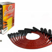 Granatelli 10-14 Ford 6.2L Perf Wire Set w/Inserts/Red Hi-Temp Jacket/Black Fire Sleeve