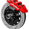 Wilwood 70-81 FBody/75-79 A&XBody AERO6 Frt BBK 14in D/S Rtr Red Calipers Use w/ Pro Drop Spindle