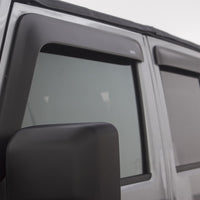 AVS 07-18 Jeep Wrangler Unlimited Ventvisor & Aeroskin Deflector Combo Kit - Matte Black