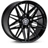 Vossen HF-7 23x11 / 5x112 / ET14 / Super Deep Face / 66.5 - Gloss Black Wheel