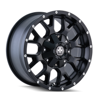 Mayhem 8015 Warrior 17x9 / 5x114.3 BP / 18mm Offset / 87mm Hub Matte Black Wheel