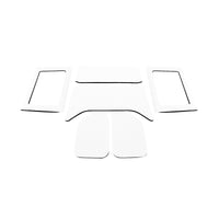 DEI 11-18 Jeep Wrangler JK 4-Door Boom Mat Complete Headliner Kit - 6 Piece - White