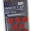 Project Kics M14 Monolith Cap - Red (Only Works For M14 Monolith Lugs) - 20 Pcs