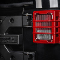 Rugged Ridge 07-18 Jeep Wrangler JK Red Elite Tail Light Guards