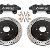 BMR 97-04 Chevrolet Corvette C5 Brake Kit For 15in Conversion Drilled & Slotted Rotors Black Caliper