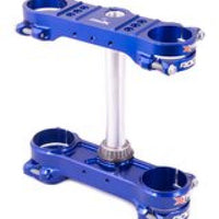 XTrig 14-19 Husqvarna FC 250/450/ TC 125/250 ROCS Tech Triple Clamp 22 mm. Offset M12 - Blue