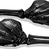 Kuryakyn Skeleton Hand Mirrors Black/Black